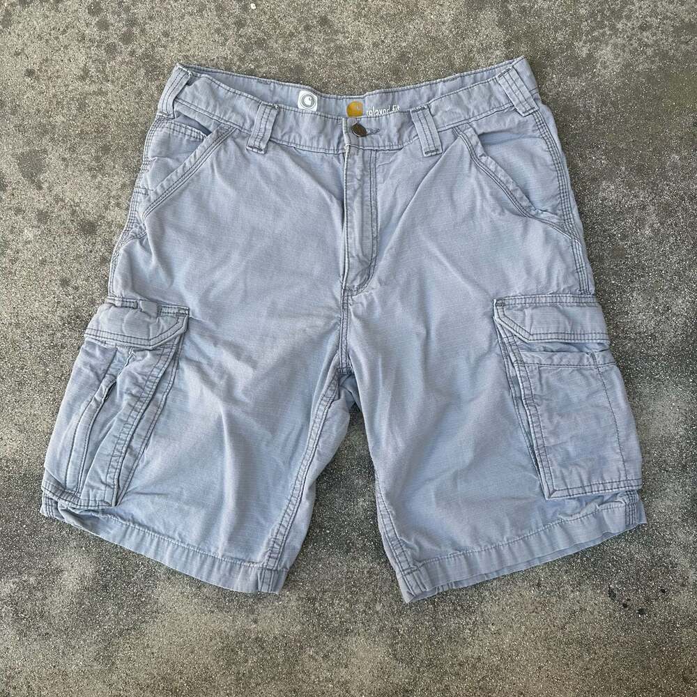 Carhartt 101168 Tappen Force Cargo Relaxed Fit Shorts Size 33 Gray